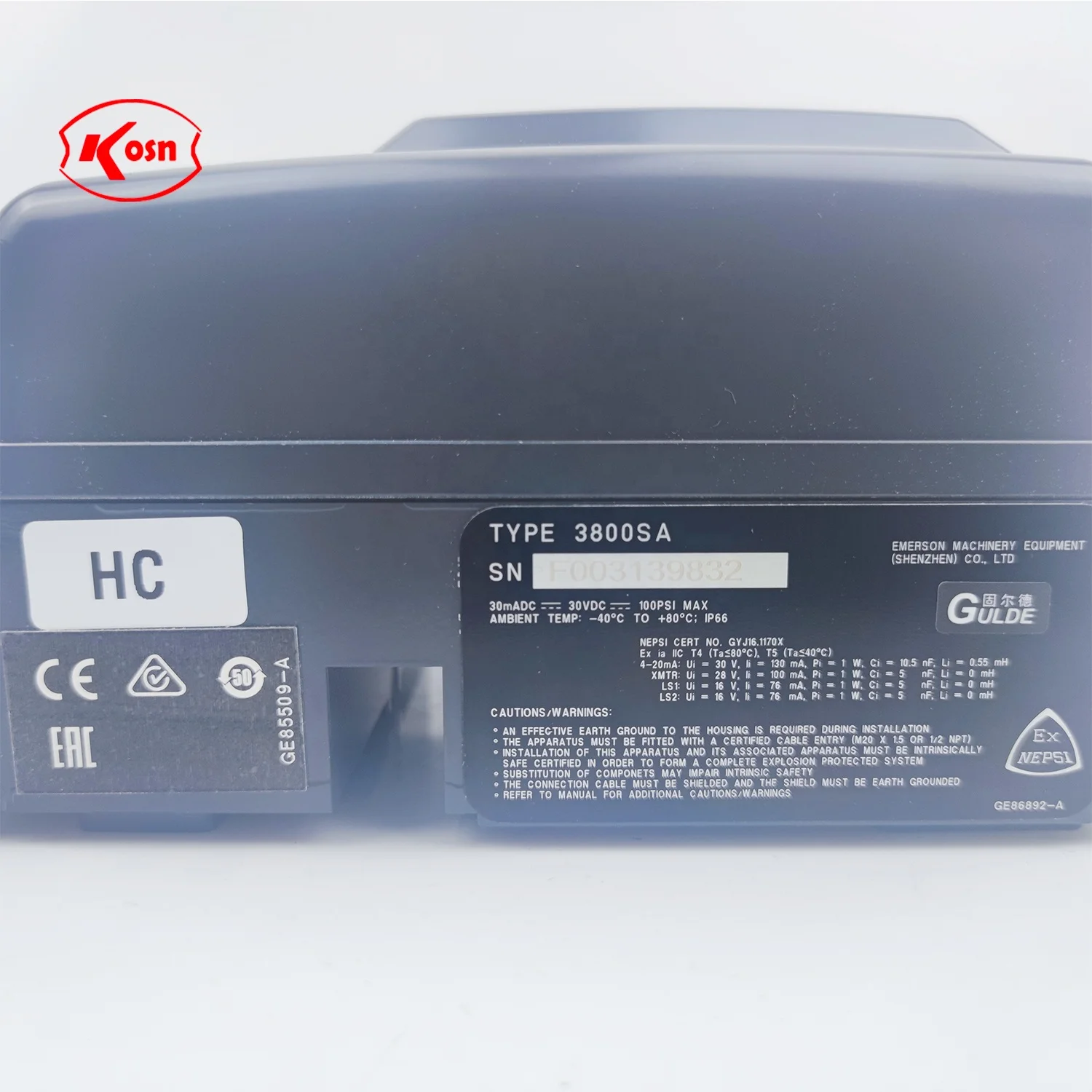 Factory Original Fisher Gulde 3800sa Digital Smart Positioner Valve