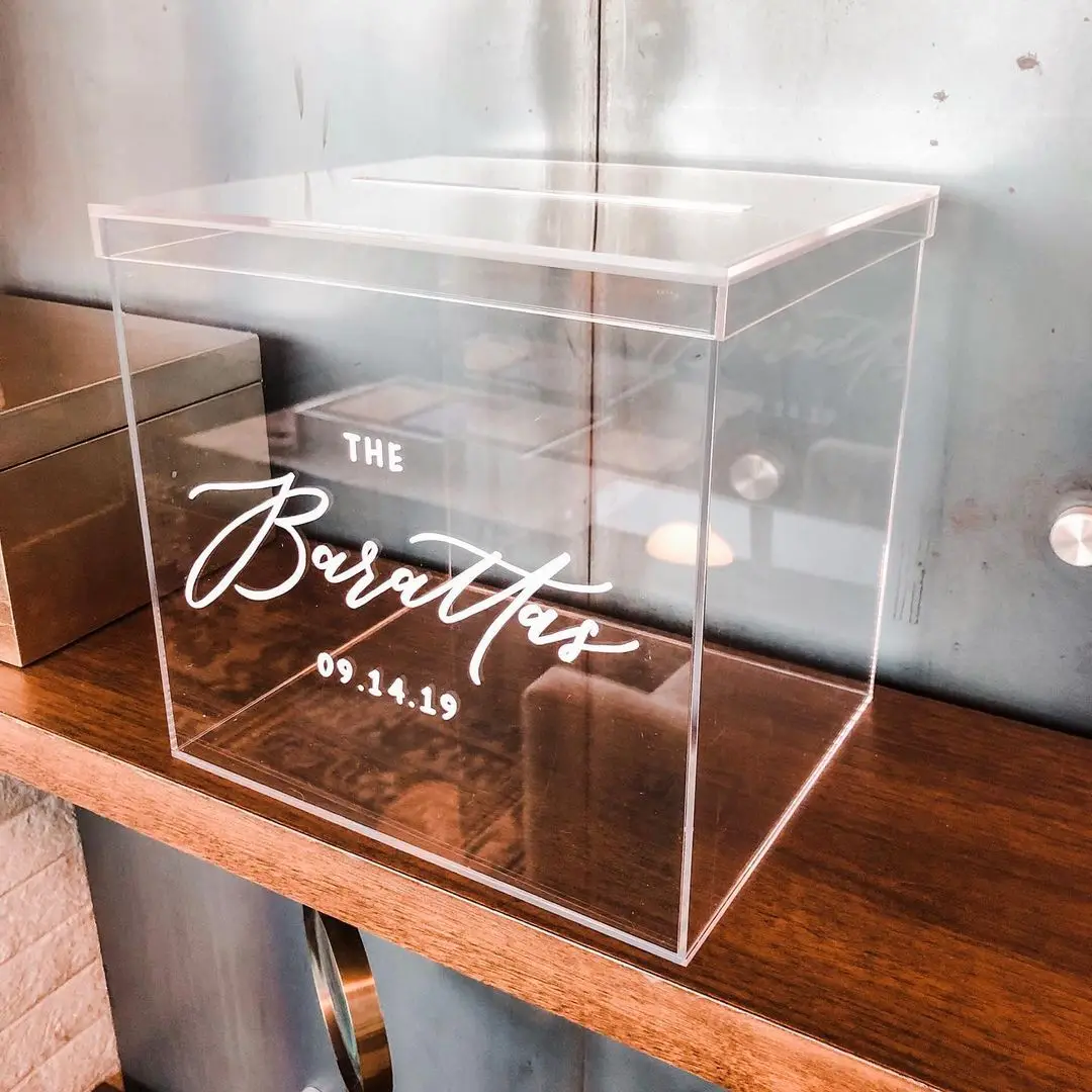 Luxury Acrylic Card Box Clear Acrylic Box For Wedding Buy Acrylic Box