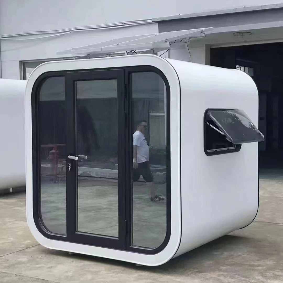 Modular Prefab Container Office Portable apple Home Pod Shaped Movable Container 20ft Cabin House