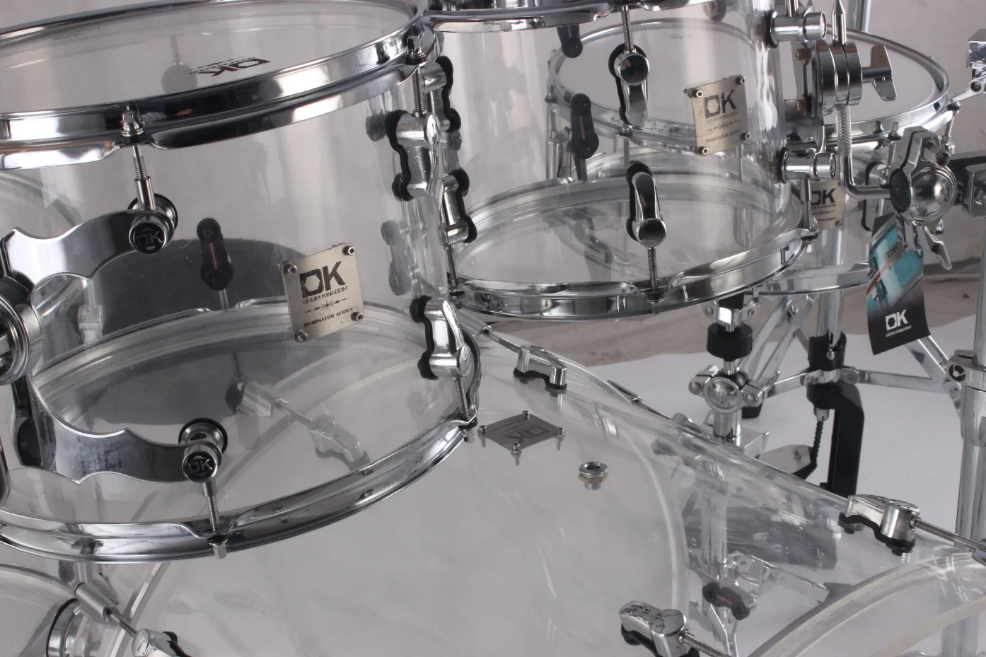 パーカッションジャズドラムセット透明ドラム競争力のある中国