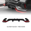 Glossy Black Red