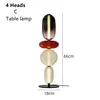 Lampe de table 4 têtes C