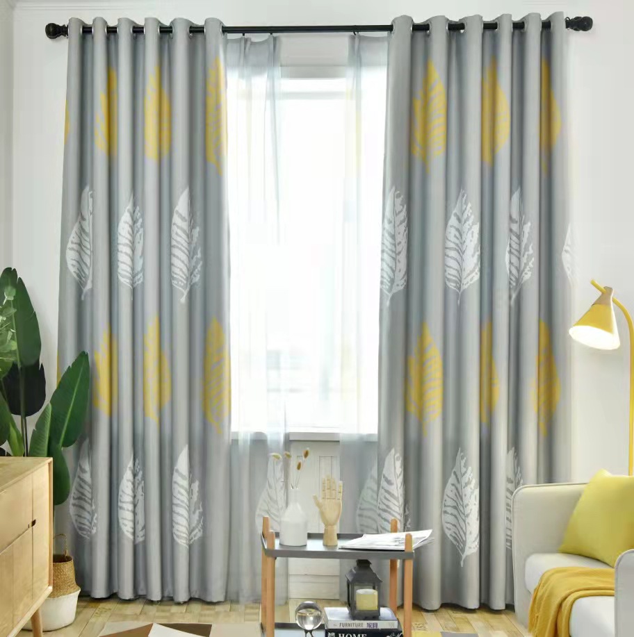 2023 High Quality Printed Curtain Simple Modern Curtains Fabric Buy