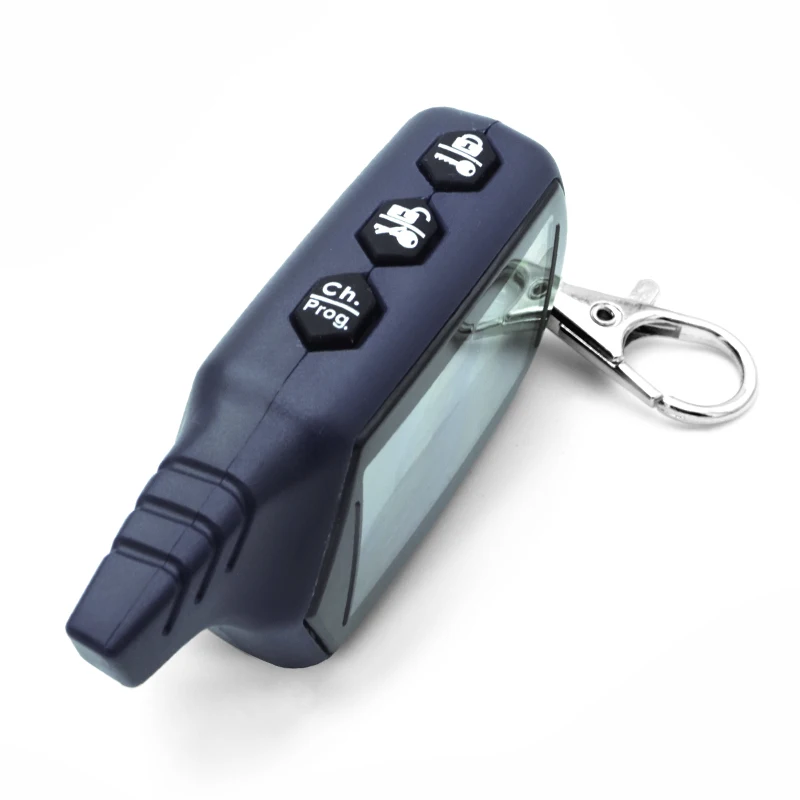 NFLH Keychain B9 LCD Remote Control for Two Way Car Alarm B9 Keyring Key Chain Auto Compatible Starline B9
