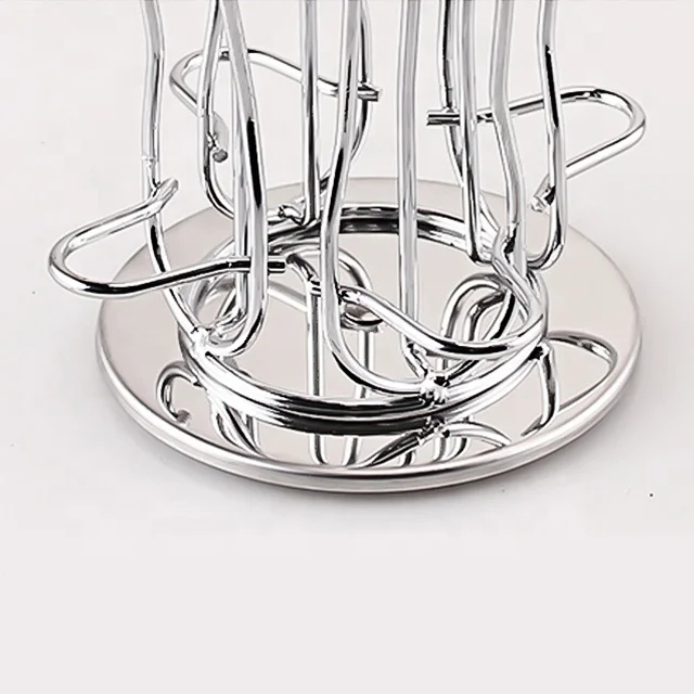 E 2021 Factory Directly Capsule Coffee Holder Tower Stand Rack Storage Holders for Dolce Gusto Stainless Steel Coffee Holder