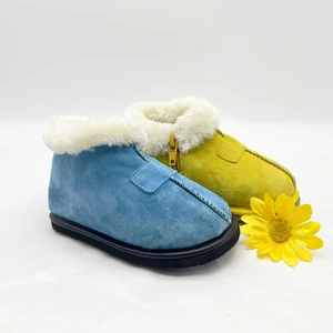 Professional Custom 100% Genuine Leather Children's Ankle Boots Slip-On Closure for Autumn Season