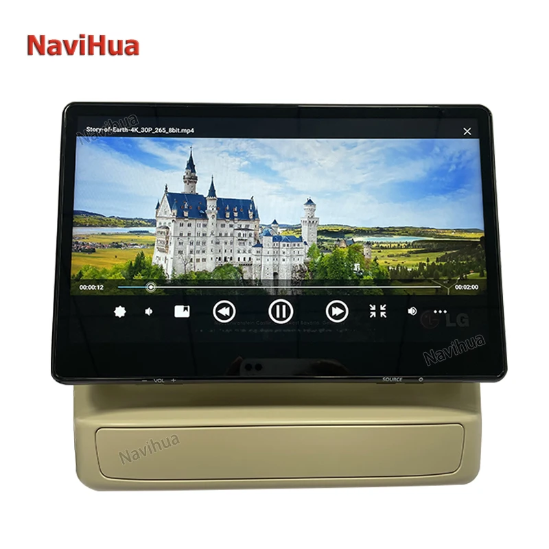 NaviHua Android Car Headrest Monitor Multimedia Rear Seat Entertainment for Toyota Land Cruiser LC300 2021
