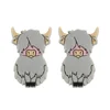 Yak Focal bead Light Gray SA161