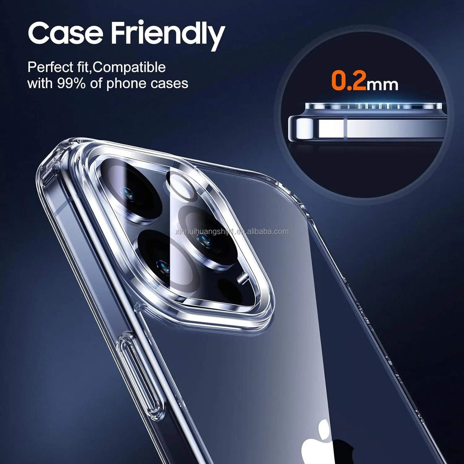 Protecteurs D’objectif Pour IPhone 15 Pro Et Pro Max – Verre Trempé 9H Et Aluminium Aéronautique – 2 Pièces Noir - 9