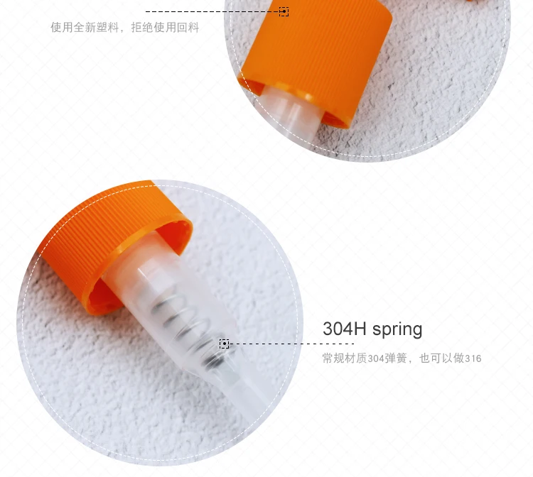 Plastic Shampoo Bottle Pump Dispenser Hand Lotion Pump 24/410 28/410