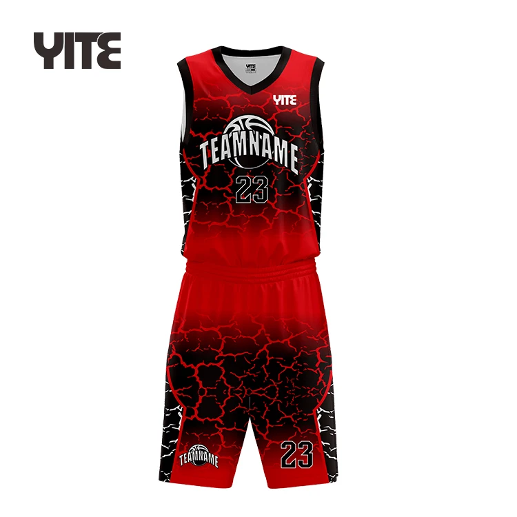 red and black basketball jersey design