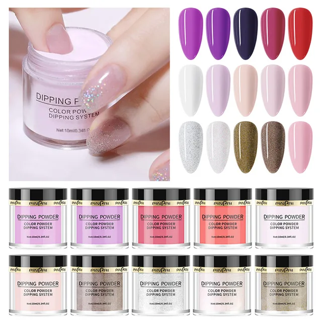 New Style Manicure Multi Colors Dipping Powder Nail Pigment Glitter Powder