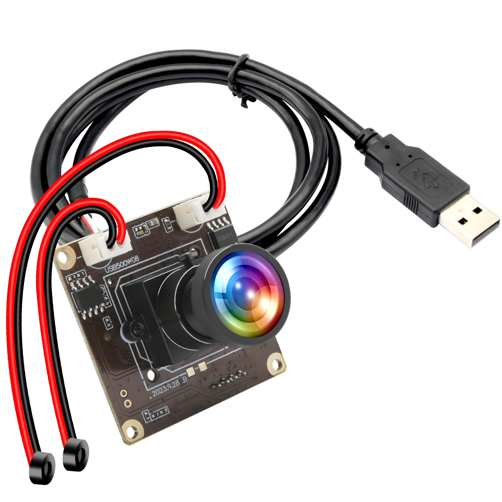 ELP 5MP 30fps USB Camera Module Wide Angle No Distortion Lens