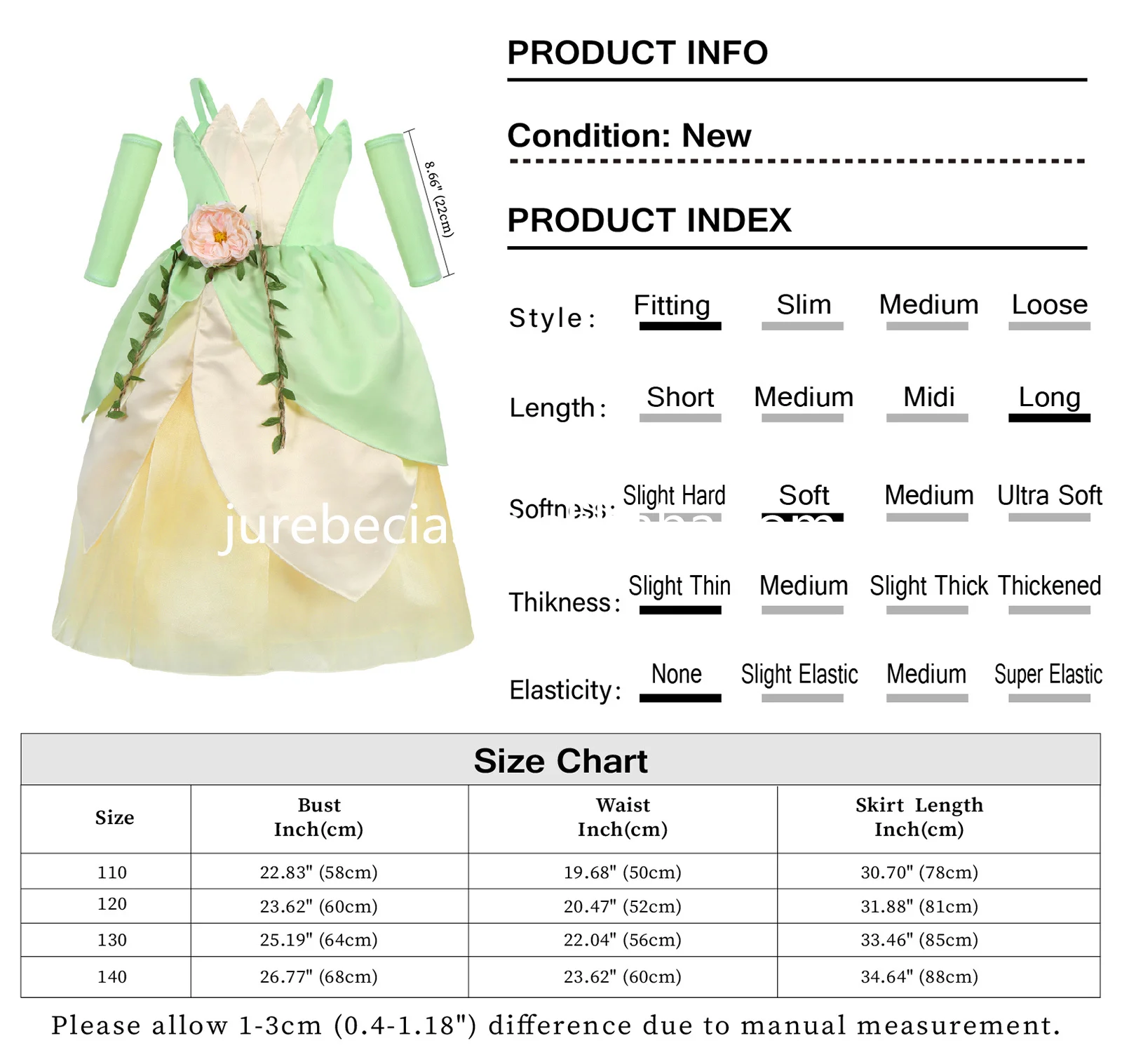 75Cm Cape Bleu Princesse Neige Pour Fille Avec Couronne Baguette