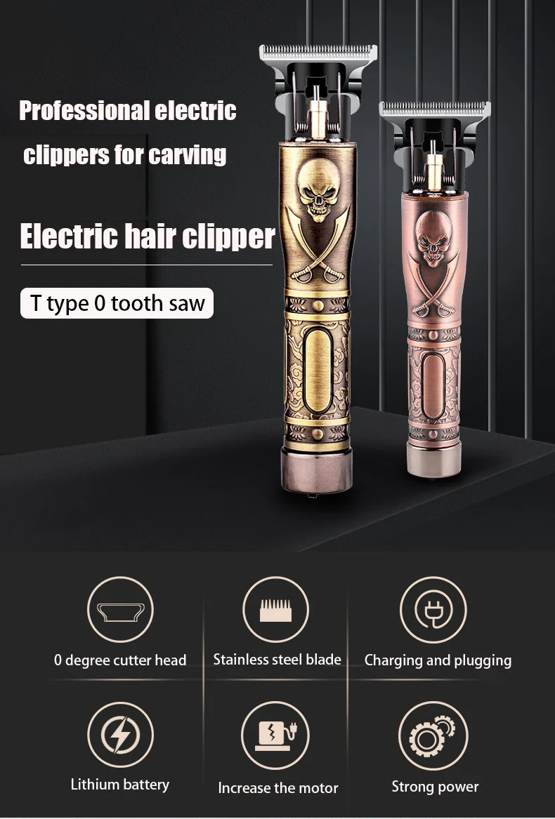 Europe hot sale rechargeable professional cordless electric hair trimmer men hair clippers
