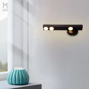 Vintage Iron Industrial Retro Black Indoor Led Wall Lamps Modern