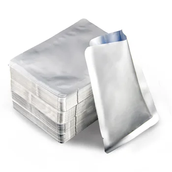 Food grade high temperature 121 Celsius degree vacuum seal bags 3 sides seal flat bottom aluminium foil retort pouch