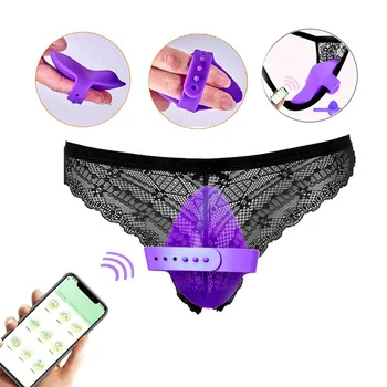 App-Control Mini Panty Vibrators Wholesale Long-Distance Wearable Mini Egg with Remote Mini Vibrating Panties
