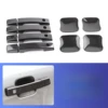 Tapa de manija de puerta con apariencia de carbono