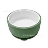 Army green ceramic round bowl