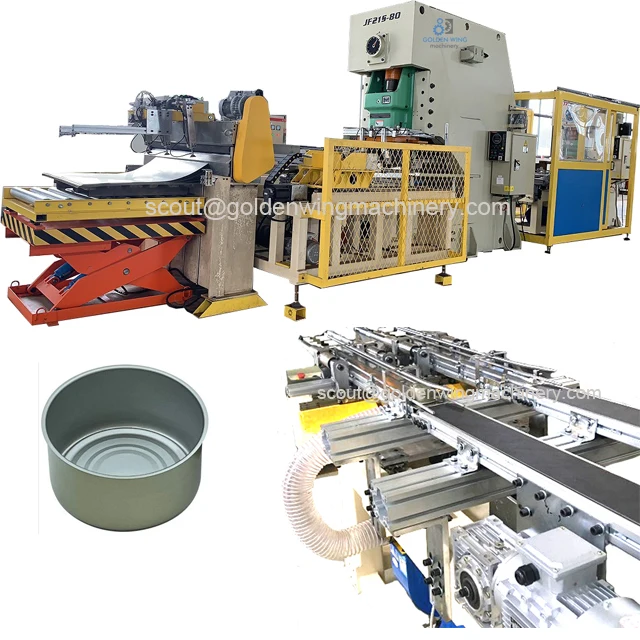 Two-Piece Tin Can Making Machine for Sardine Tuna for Beverage Food Chemicals Factory Price for Metal Packaging