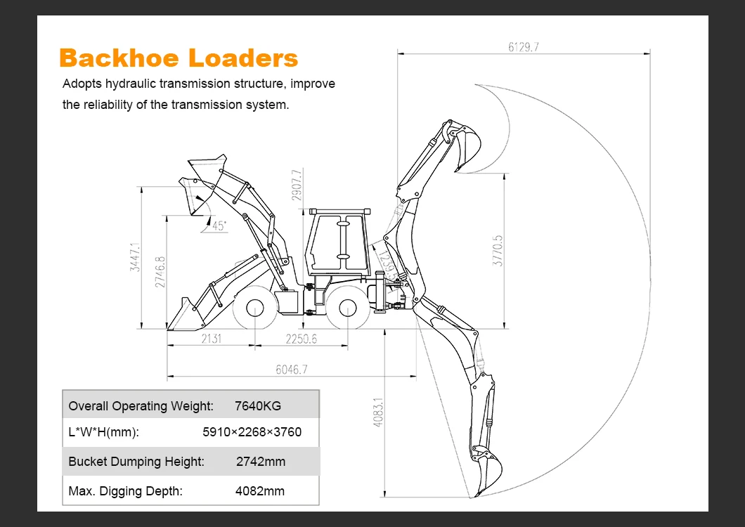 Diesel Mini Backhoe loader 3 ton 5 ton CE EPA China Sale 4 wheel drive new backhoe and loader Applicable earthmoving machinery