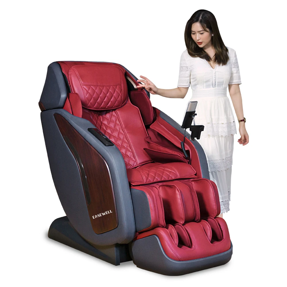 High quality Burgundy Metal Portable massage Chair