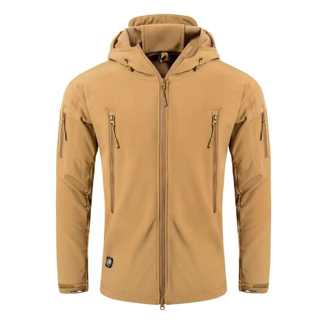 2024 Popular Style shark skin coat windproof waterproof jacket Gears Warm Softshell Jacket For Men_voghion.com