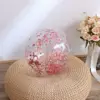30cm reddish-brown sequined beach ball after inflation