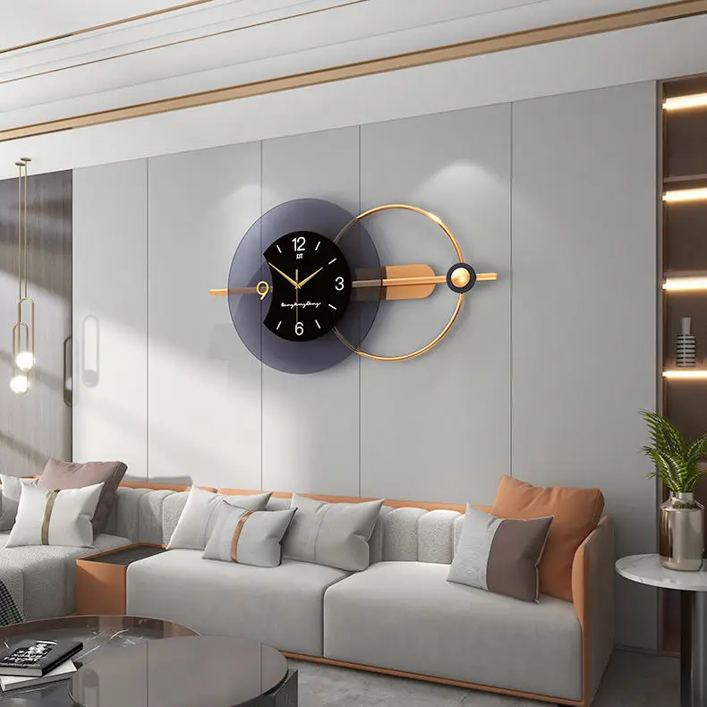 Wall Clock Gold Design Wholesale Cheap Nordic Big Watch Metal Large Metal Modern Decorative Digital Luxury Home Decor Wall Clock