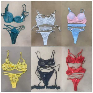 Inventory Used Wholesale Sexy Lace up Suspender Women's Swimwear Printed Bikini Set Two-piece Set