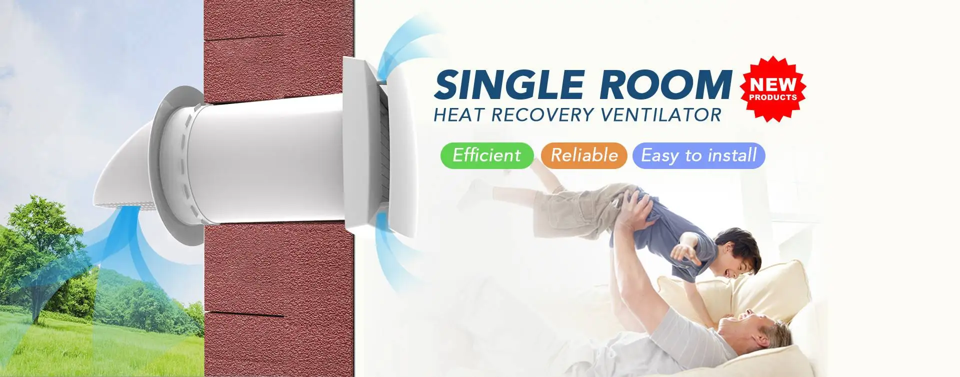fresh air ventilation with heat recovery