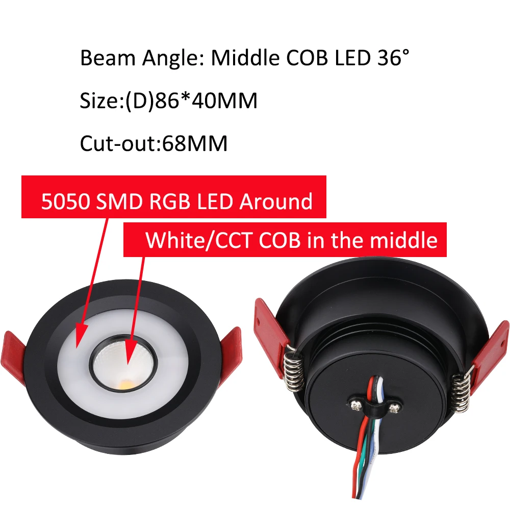 Lampada A Pannello LED Rotonda 24V 6W - Tunable White CCT 2000K-6000K - Dimmerabile Per Smart Home