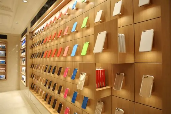 Apple Phone Store Furniture Phone case Display Cabinet Cell Phone case  Holder with Drawer New Design Apple Phone Shop Vitrine