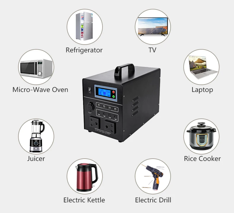 Reliable 1000W 960WH portable power stations 12.8V 75Ah Keep your power needs covered