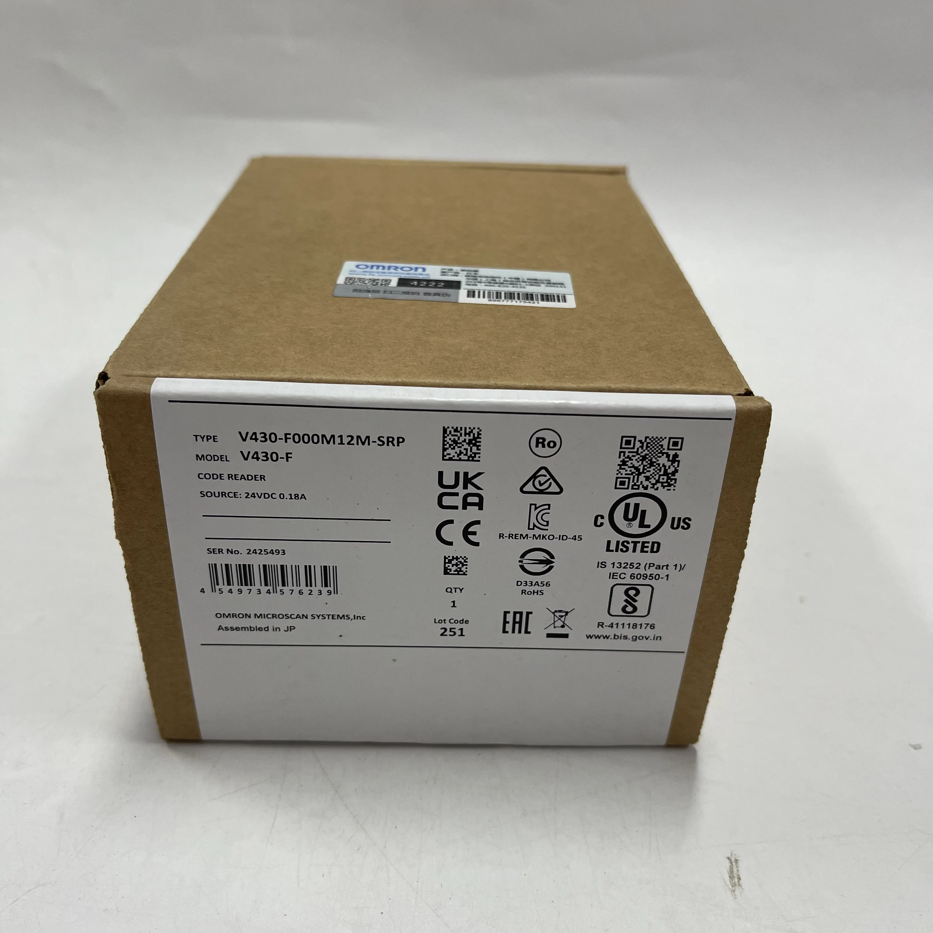 Omron Code Reader V430-F000M12M-SRP Omron Code Reader V430-F000M12M-SRP