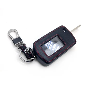 Leather key bag suitable for Scher Khan keybox key Scher Khan Mobicar 1 2 3 folding car flip remote control