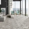 C2517-Grey Herringbone Floor Tile