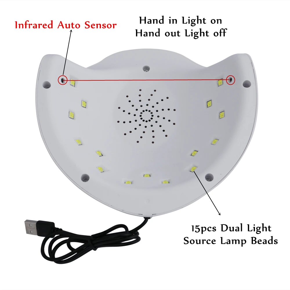 SUNNAIL Multifunction Personalized Design High Quality 36w Mini Led Uv Nail Lamp SUNX7