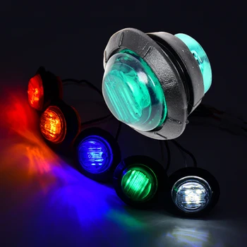 Automotive lighting LED24V truck side lights, truck tail lights, crystal colored safety work signal reminder lights