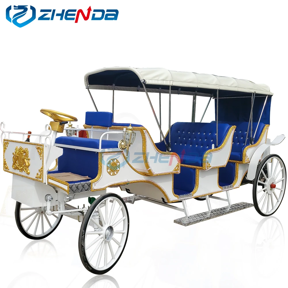 Electric Sightseeing Horse Drawn Carriage Horse Driving Carriage ...