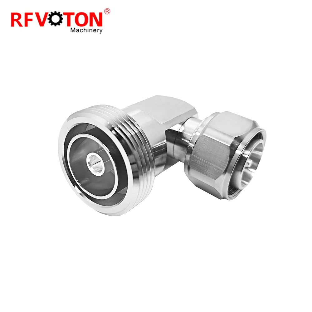 Factory Adapter L20 4310  4.3/10 4.3-10 Din Male Plug to L29 7-16 7/16  Female Jack Right Angle 90 Degree  Rf Coaxial Adaptor