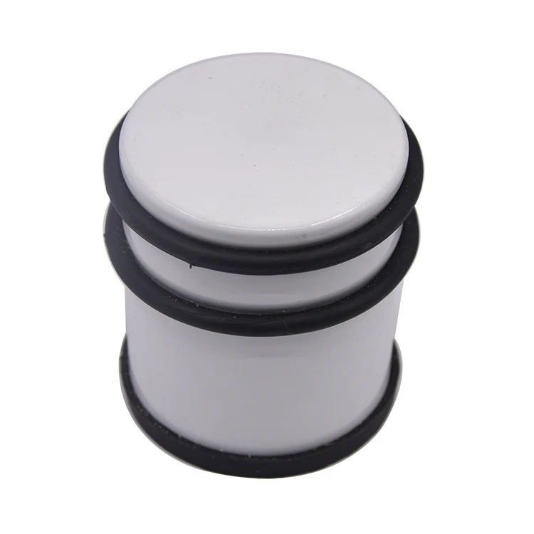 Round Heavy Weight Duty Door Stop Rubber Floor Protector Stopper Metal