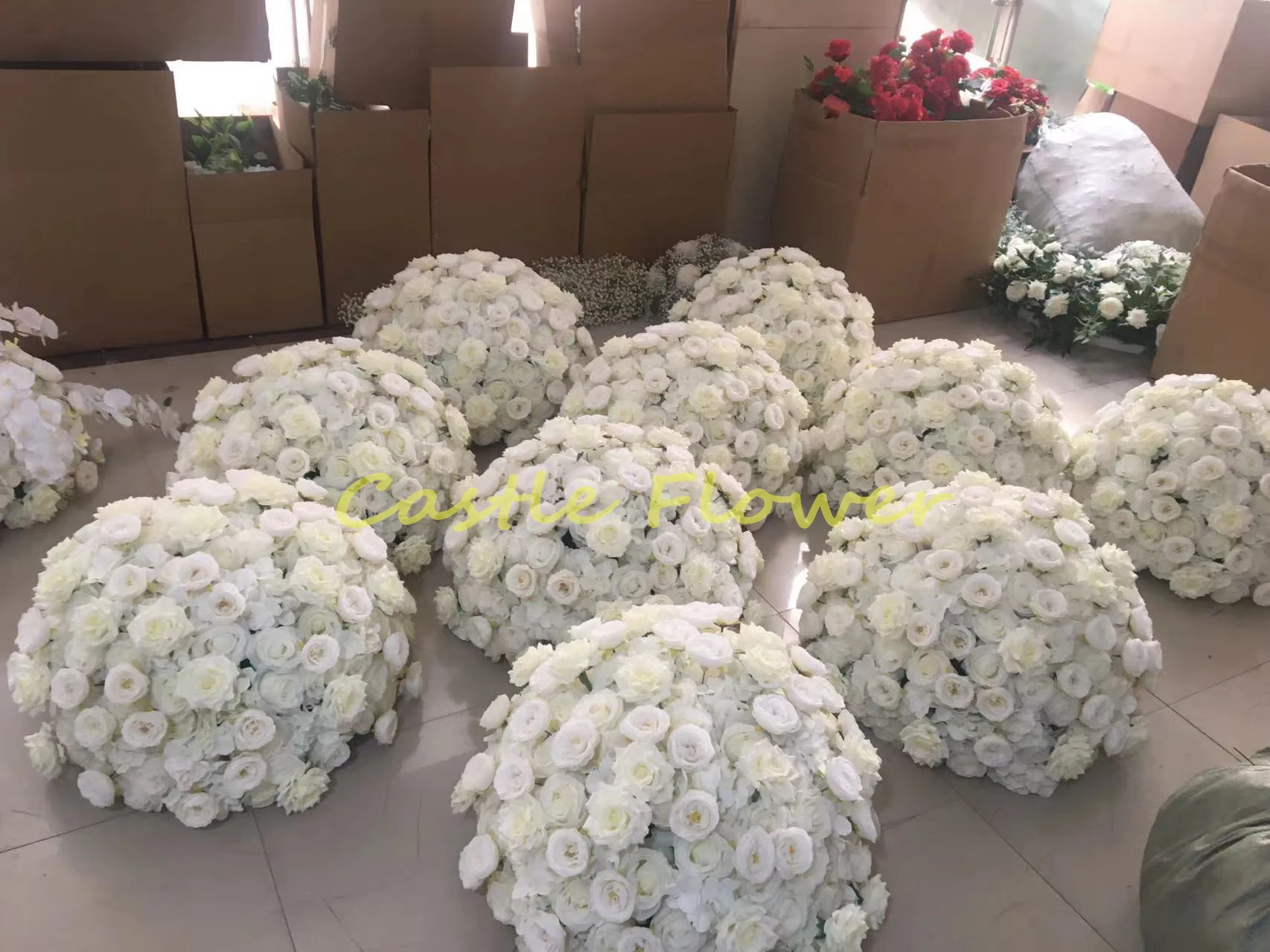 C Fb001 Wedding Table Centerpieces Artificial Rose Peony Flower Ball For Wedding Floral 2213