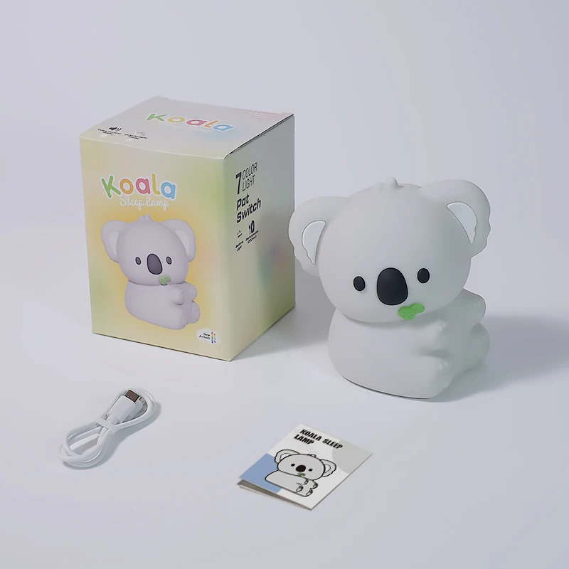 Koala Nachtlicht Für Kinder - USB Touch Lampe Mit Sanftem Licht Fürs Kinderzimmer