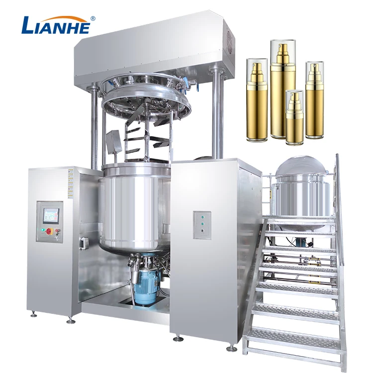 High Quality Cosmetics Manufacturing Machine Lotion Cream Making Machine Homogenizer and Detergent Vacuum Emulsifier Machine