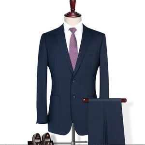 New Premium Feeling Business Wool Men's Suits Two Piece Breathable Comfortable Best Man Groom Exquisite Suit