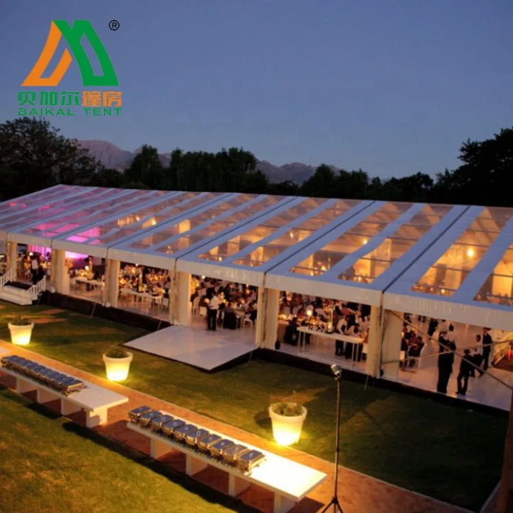 Large Outdoor Transparent Clear Span Party Tent Marquee Tente Wedding Party Tent for Activities