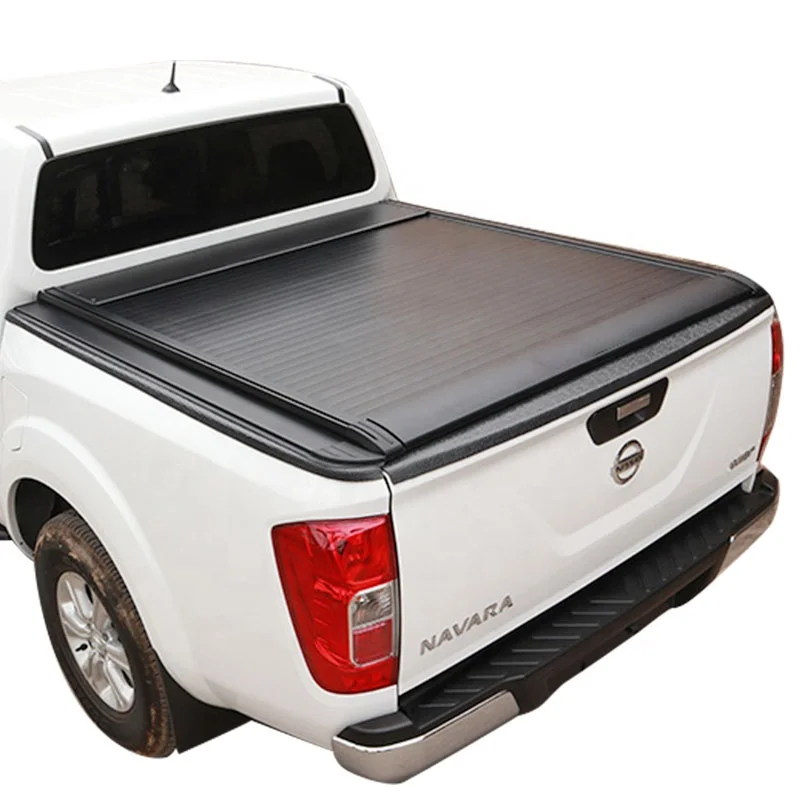 4x4 Pickup Electric Switch Boot Aluminum Tonneau Cover for Nissan NAVARA Car Key Remote Control Electric Shutter Cover