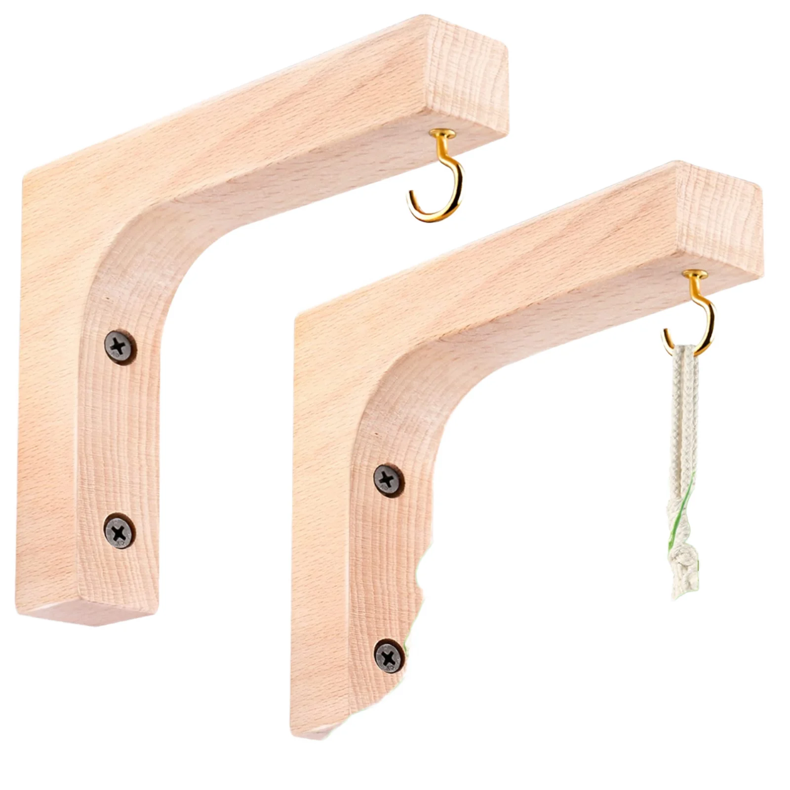 Hanging Plant Hanger-Indoor Wood Wall Mounted Plant Holder ...